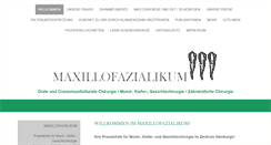 Desktop Screenshot of maxillofazialikum.de