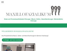 Tablet Screenshot of maxillofazialikum.de